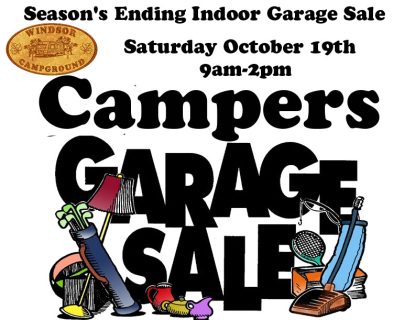 Season Ending Garage Sale PosterOctober 19th